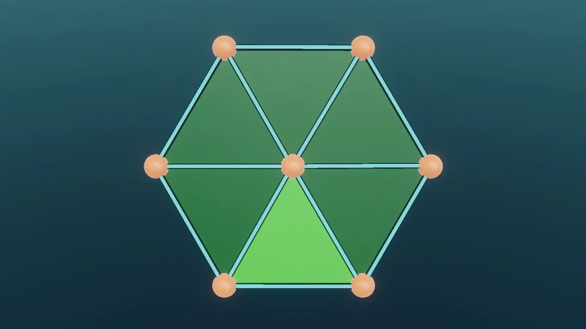 The area of a regular polygon